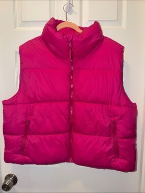 Old Navy Hot Pink Puffer Vest